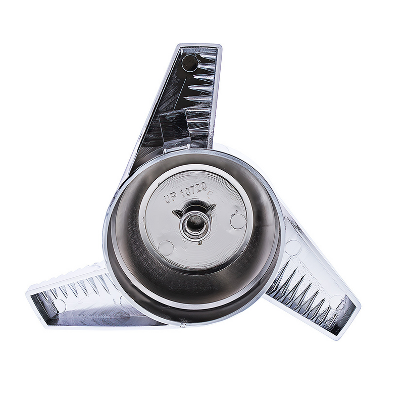 UP-10720 Chrome Plastic 3 Bar Left Swing Hubcap Spinner Only