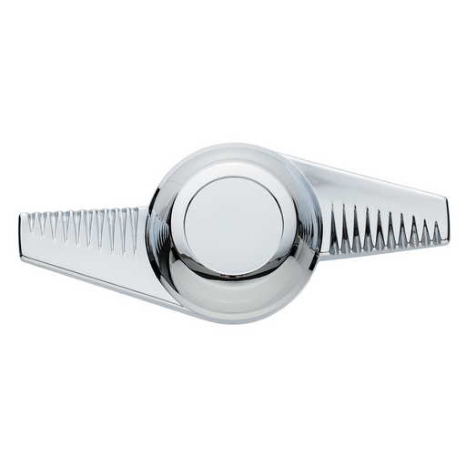 UP-10724 Chrome Plastic 2-Bar "Groovy" Hubcap Spinner
