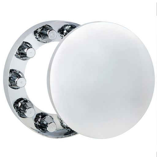 UP-10727 Moon Front Axle Cover With 33mm Thread-On Low Profile Nut Cover - Chrome