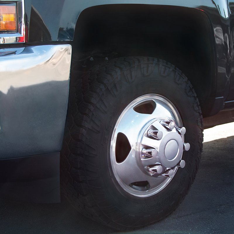 Cubierta de tuerca cromada para tapacubos de cilindro para Chevrolet y GMC 2500/3500 1999-2018 (caja de color de 32)