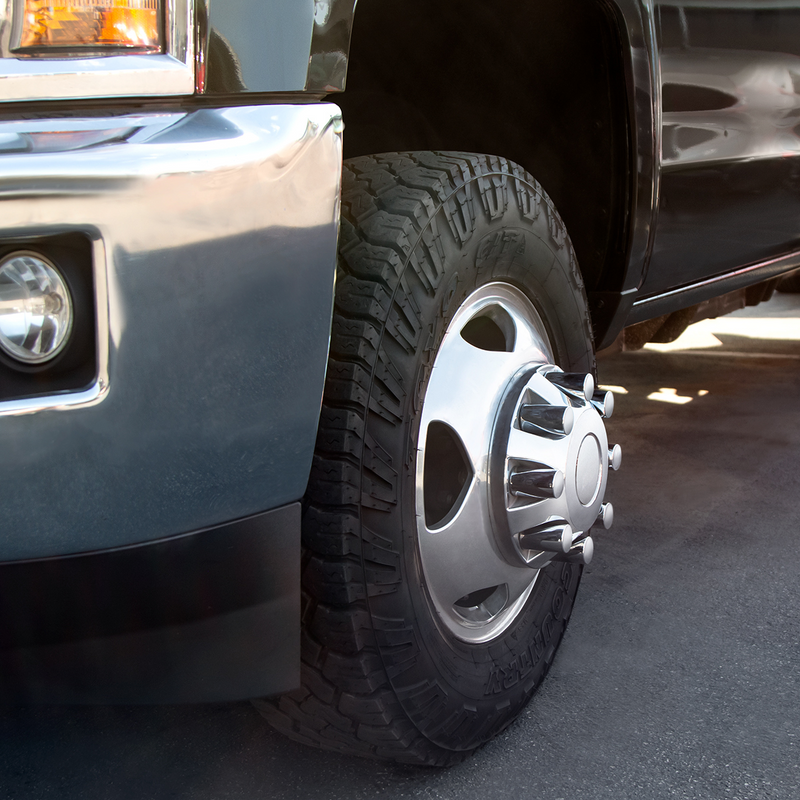 Cubierta de tuerca cromada para tapacubos de cilindro para Chevrolet y GMC 2500/3500 1999-2018 (caja de color de 32)