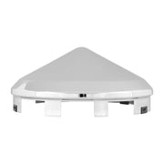 10752 Stainless steel front hub cap (pointed) universal 1" lip 10752 WHEEL HUB Light Gray