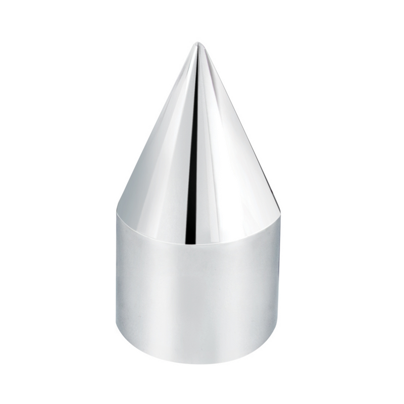 UP-10767B 15/16" X 2-1/2" Chrome Plastic Spike Nut Cover - Push-On (Bulk)