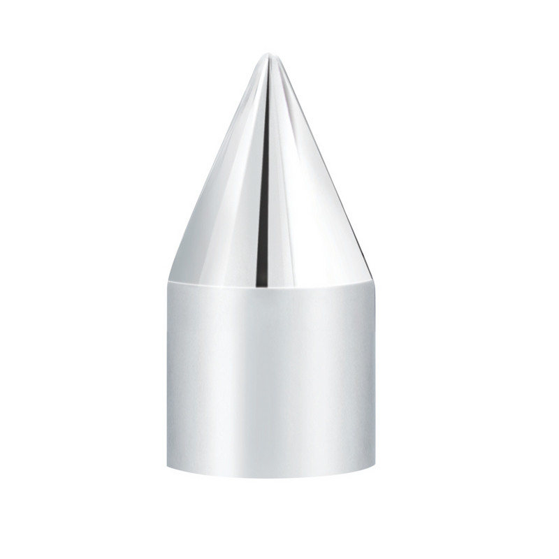 UP-10767B 15/16" X 2-1/2" Chrome Plastic Spike Nut Cover - Push-On (Bulk)