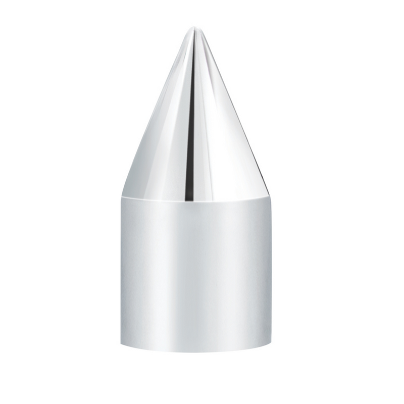 33mm X 3-1/8" Chrome Plastic Spike Nut Cover - Push-On (Bulk)