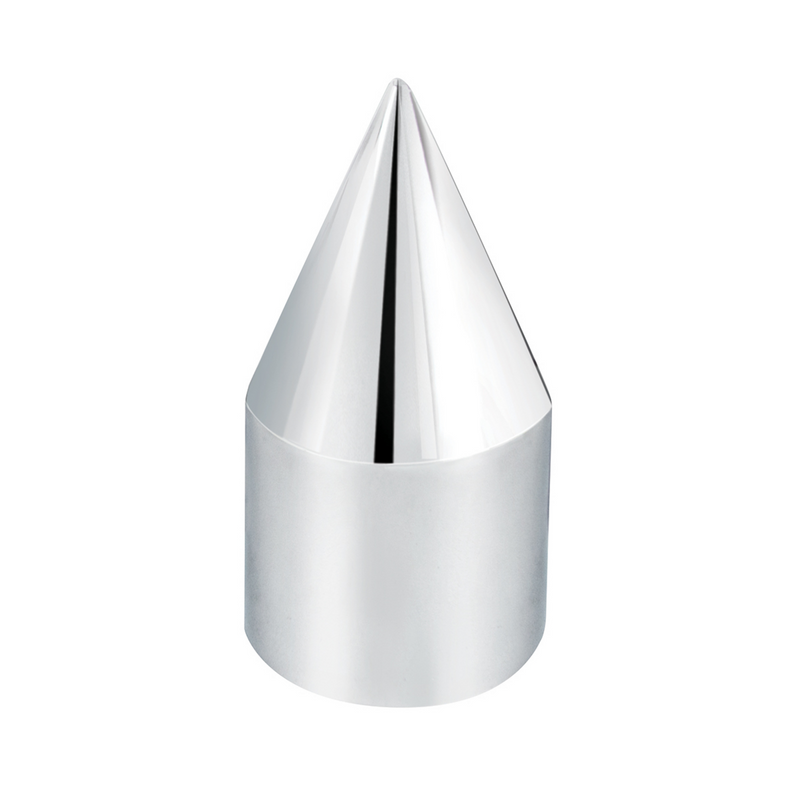 Cubiertas para tuercas de púas de plástico cromado de 33 mm x 3-1/8" - A presión (paquete de 60)