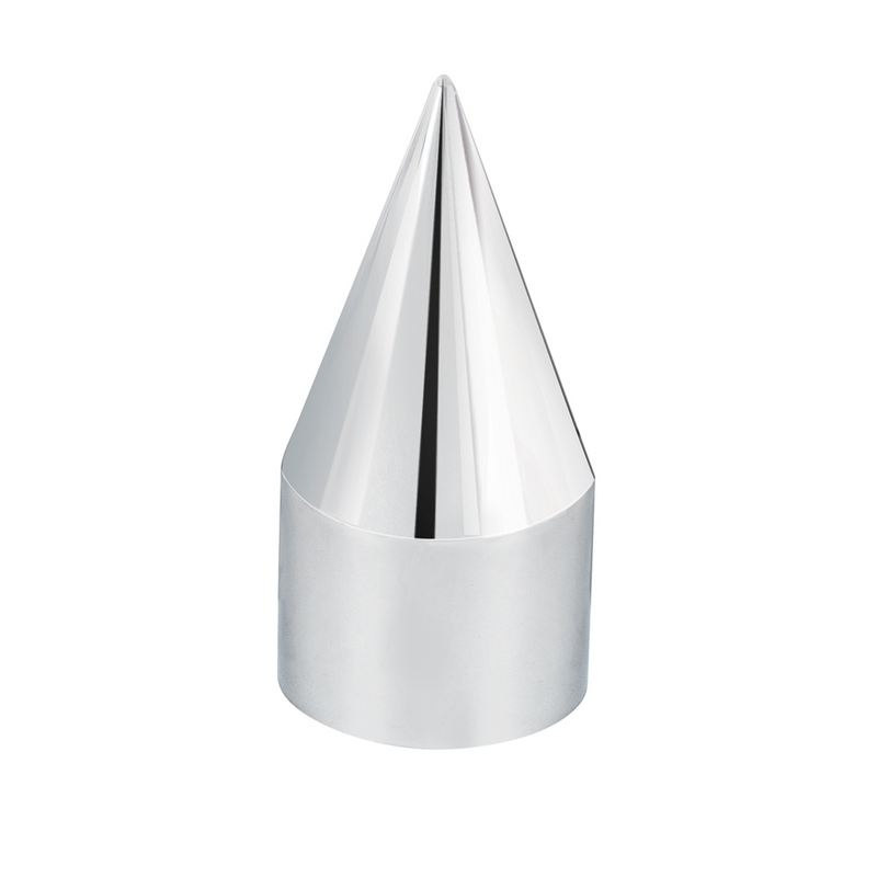 UP-10770CB 1-1/2" X 4-1/8" Chrome Plastic Spike Nut Covers - Push-On (60-Pack)