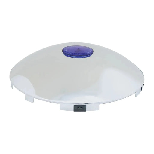 10791 Universal Front Hub Caps with 2â€³ Top Mounted Reflector Light Gray
