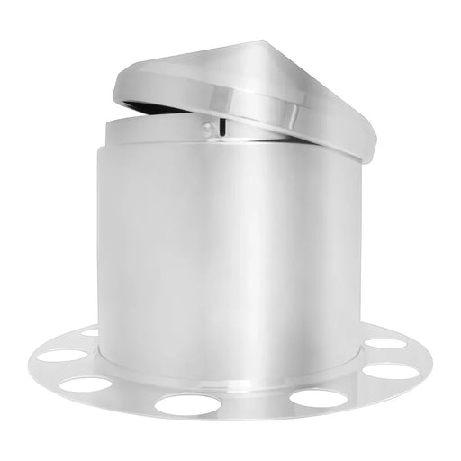 10810 3 Piece Rear Axle Cover Set w/ Cone Hub Cap Light Gray