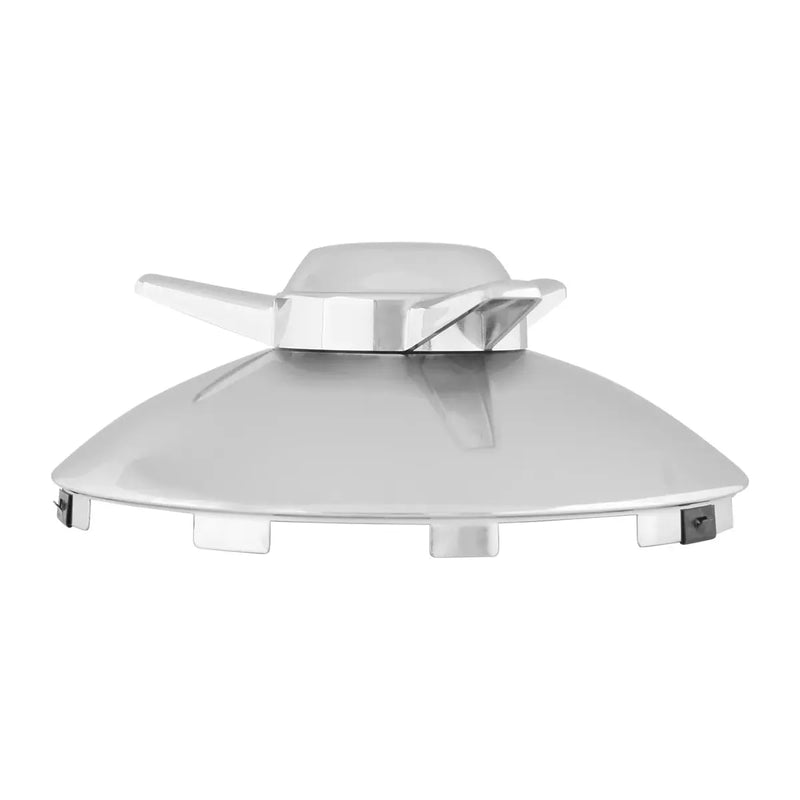 #10860 UNIV. CR. FRONT WING SPINNER HUB CAP, STRAIGHT, 1" LIP, L/H hub cover Light Gray