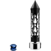 THREAD-ON BROOKLYN STYLE SPIKE GEARSHIFT KNOB WITH LED 13/15/18 SPEED ADAPTER (Choose LED Color) Knob Amber,Blue,White,Red,Green,Purple Light Gray