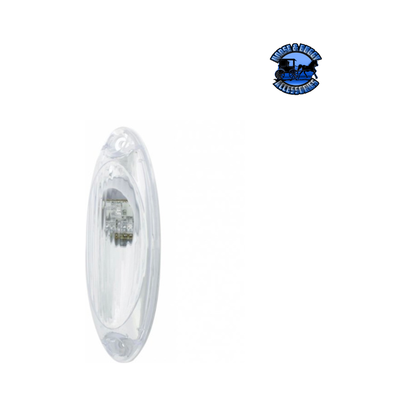 3 AMBER LED REFLECTOR CAB LIGHT FOR 2008-2017 FREIGHTLINER CASCADIA (Choose Color) cab light Amber,Clear Light Gray