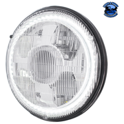 ULTRALIT - HIGH POWER LED 7" PROJECTION LIGHT WITH DUAL COLOR LED HALO & CLASSIC STYLE LENS #31499 LED Headlight Light Gray