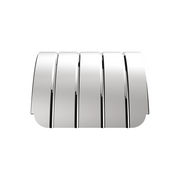 120" 430 Stainless Steel (16ga) Beaded Edge Ribbed Full Fender 54" Spread - SR Series (Pair)