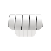 120" 430 Stainless Steel (16ga) Beaded Edge Ribbed Full Fender 60" Spread - SR Series (Pair)