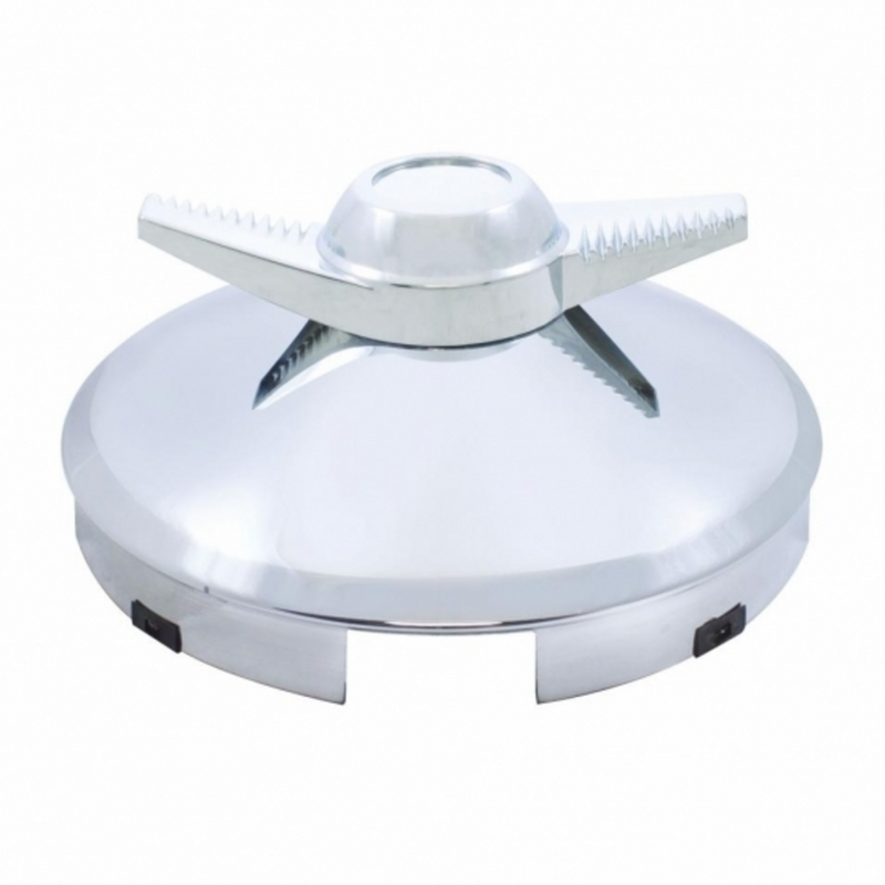 4 Even Front Hub Cap With 2 Bar Spinner - 1" Lip