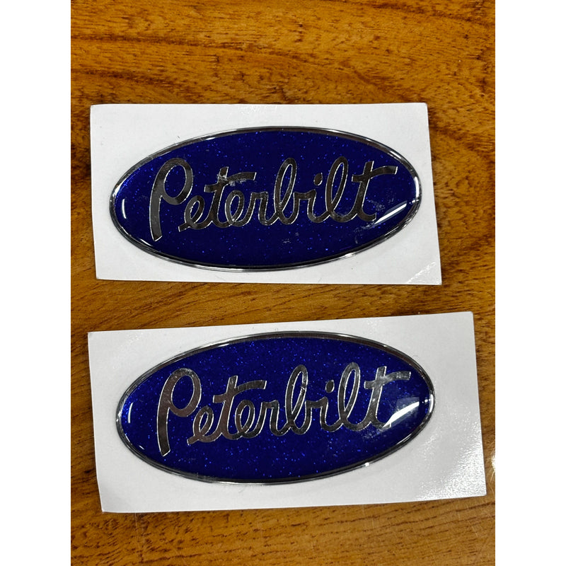 CALCOMANÍA DE PEDAL DE PETE PARA PEDALES PERSONALIZADOS (AZUL/CROMADO) SE VENDE EN UN JUEGO DE 3