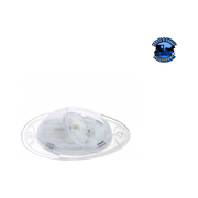 7 LED TURN SIGNAL LIGHT FOR 2008-2017 FREIGHTLINER CASCADIA - DOME LENS, AMBER LED/CLEAR LENS (Choose Color) TURN SIGNAL Amber,Clear Light Gray