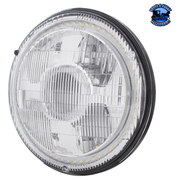 ULTRALIT - HIGH POWER LED 7" PROJECTION LIGHT WITH DUAL COLOR LED HALO & CLASSIC STYLE LENS #31499 LED Headlight Light Gray