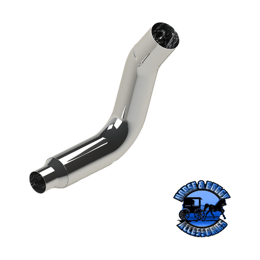 KW08-E1271LB-1103 8" Reduced to 5" KW Left Elbow Dark Gray