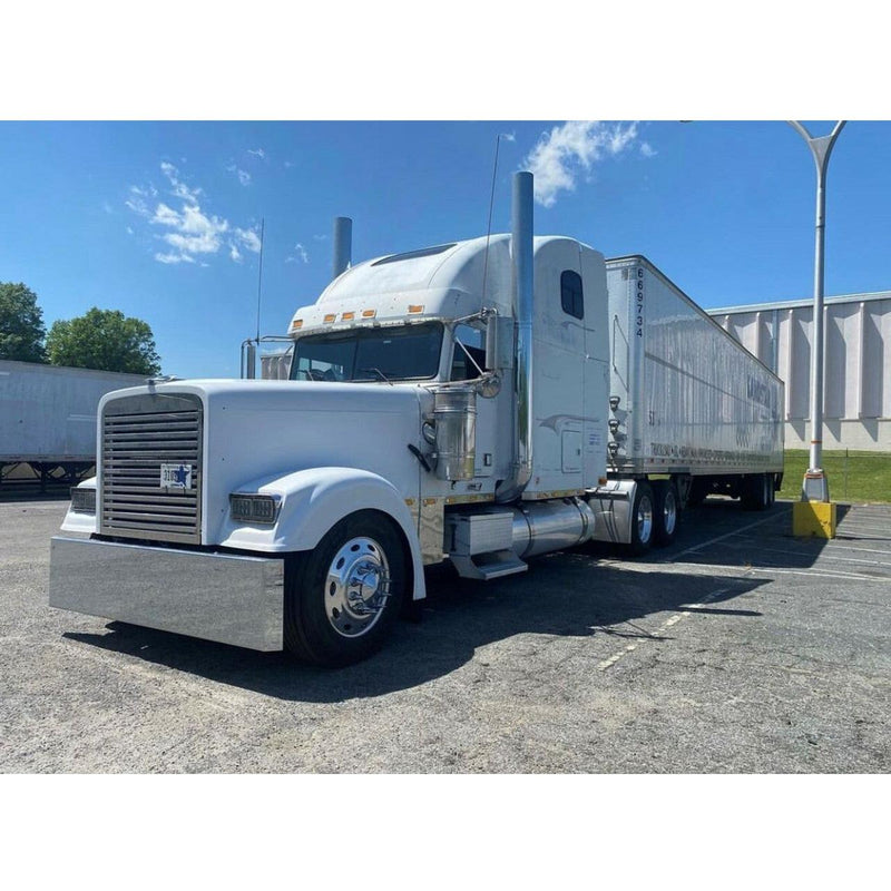 B61-10D-20-1123 20", Boxed, Blind Mount, Tow Hole FREIGHTLINER BUMPER Light Slate Gray