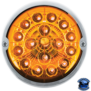 DOUBLE FURY 17 LED DUAL FUNCTION WATERMELON TORPEDO CAB LIGHT (Choose LED Color) CAB LIGHT Amber and Blue,Amber and Green,Amber and Purple Goldenrod