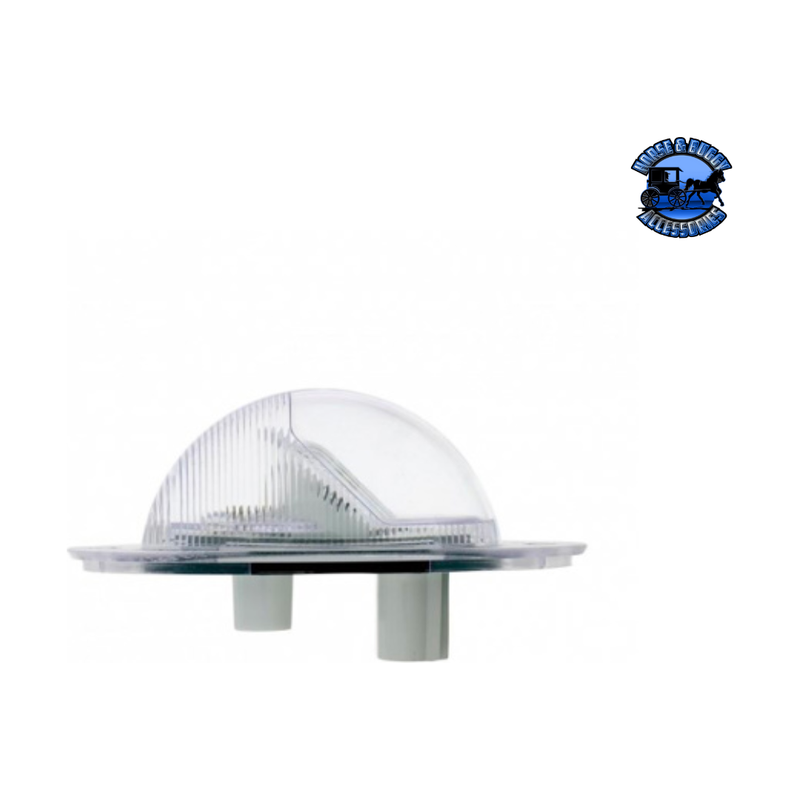 7 LED TURN SIGNAL LIGHT FOR 2008-2017 FREIGHTLINER CASCADIA - DOME LENS, AMBER LED/CLEAR LENS (Choose Color) TURN SIGNAL Amber,Clear Light Gray