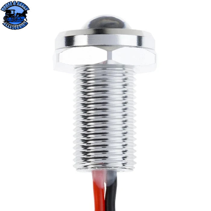 SB-12B-R-S 12 MM RED SILVER LED BOLT BEAM LIGHT