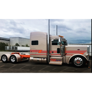 Peterbilt 389 dpf passenger step box cover 2018+ #pft-dpf-1pc-ss-2018 step box Gray