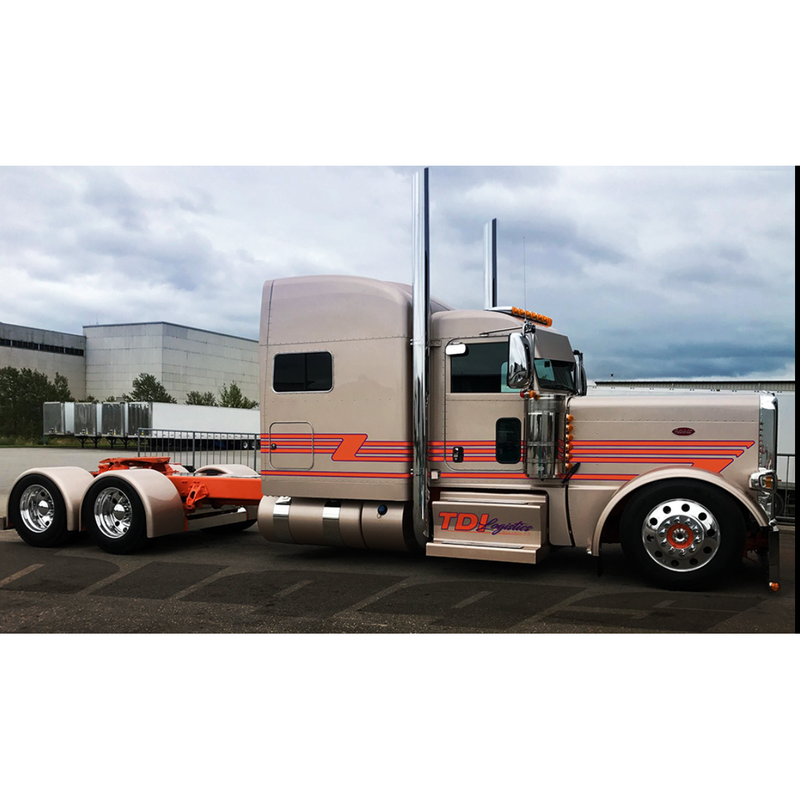 Peterbilt 389 dpf passenger step box cover 2018+ #pft-dpf-1pc-ss-2018 step box Gray