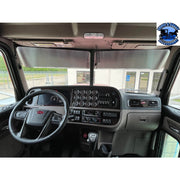 Peterbilt 12'' Rollin Low straight bottom sun visor #1003 PETERBILT VISOR Dark Slate Gray