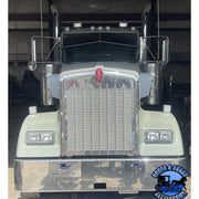 Rollin low Kenworth reverse bowtie 12X8" visor Curve windshield #2011 visor Dark Slate Gray