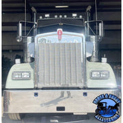 Rollin low Kenworth reverse bowtie 12X8" visor Curve windshield #2011 visor Dark Slate Gray