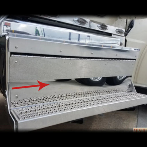 #A651016 A651016 BATTERY BOX COVER EA PB 379,388,389 STD 30" X 12.500" SS step box Dark Gray