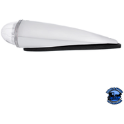 DOUBLE FURY 17 LED DUAL FUNCTION WATERMELON TORPEDO CAB LIGHT (Choose LED Color) CAB LIGHT Amber and Blue,Amber and Green,Amber and Purple Light Gray