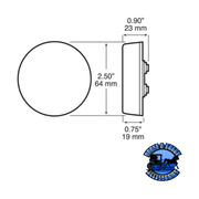 142R Incandescent Marker/ Clearance, PC-Rated, Round, 2.5″, red, poly bag Dark Slate Gray