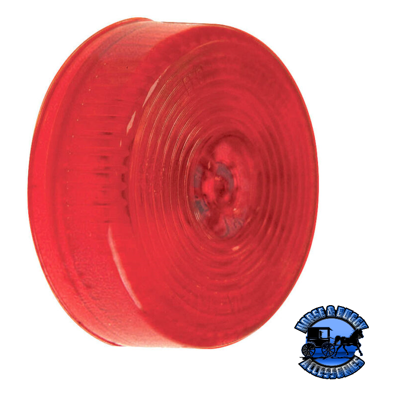 146R Incandescent Marker/ Clearance, PC-Rated, Round, 2″, red, poly bag Firebrick