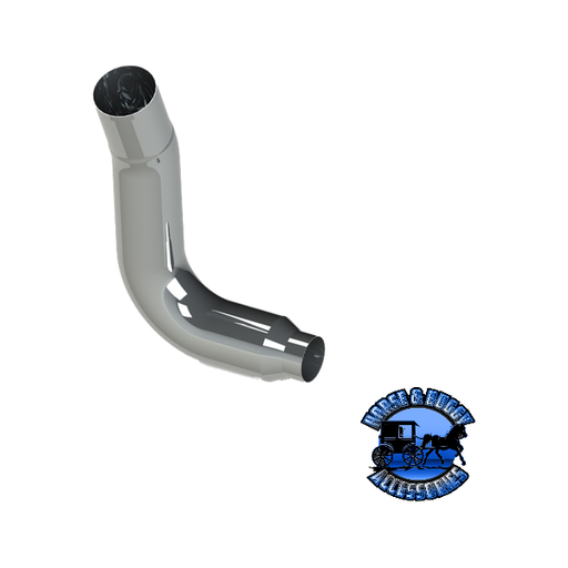 KW08-E14764LB-1103 8" Reduced to 5" KW W900B Left Elbow Light Slate Gray