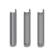 HSJ08-048 8" Diameter 180 Degree Solid Heat Shields Made of High Quality 304 Stainless Steel. Shields Sold Individually With 2 Clamps HEAT SHIELD Light Slate Gray