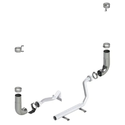 KW900-7-09 1PC Stack 7" w/ DPF Stainless Steel Exhaust (2011-2017) Dark Gray
