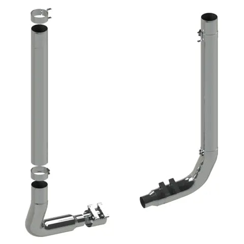 KW900-8-04 2PC Stack 8" 1271 OEM Elbow Light Slate Gray