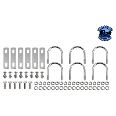 H-1518 HOGEBUILT S.S. HARDWARE KIT (U-BOLTS) FOR FENDER (6 PER KIT) Dark Gray
