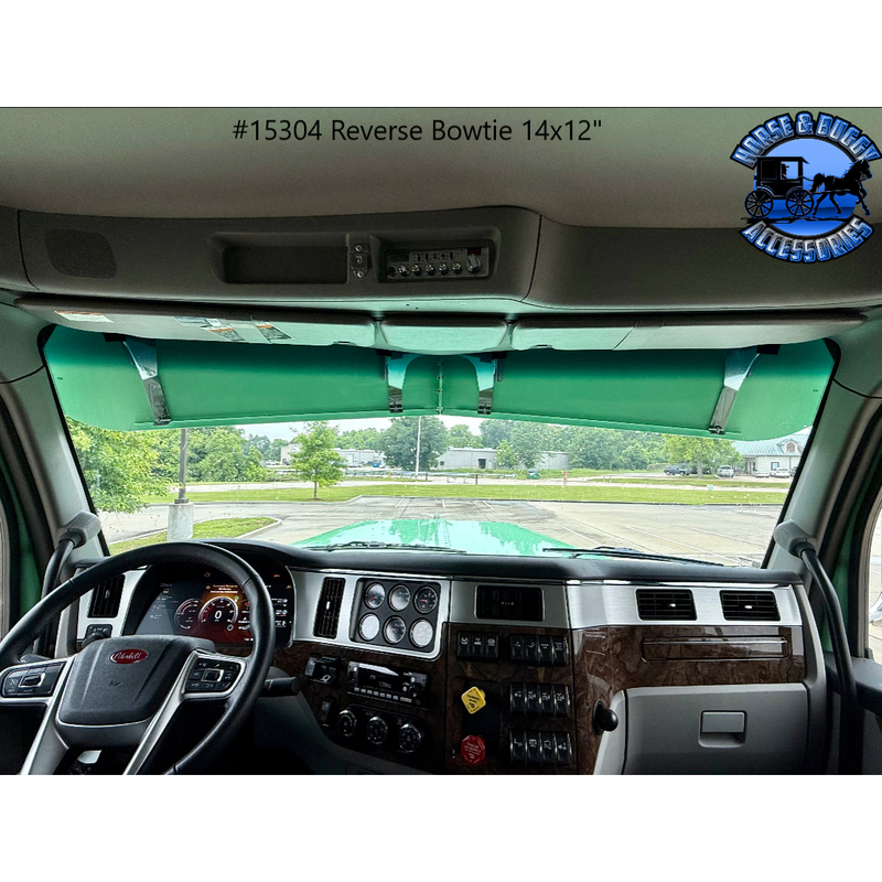 Peterbilt & Kenworth (No Drill) OEM Bracket Mount 2.1M Cab Visors (Choose Size) 589,567,579,t680,t880,W990