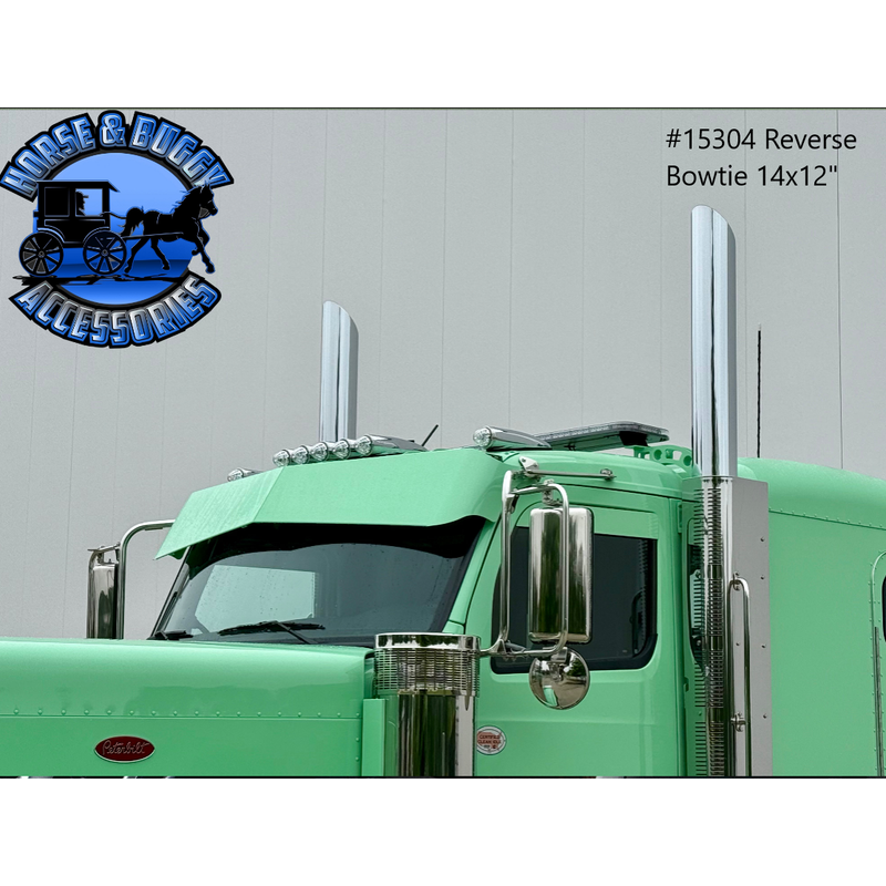 Peterbilt & Kenworth (No Drill) OEM Bracket Mount 2.1M Cab Visors (Choose Size) 589,567,579,t680,t880,W990