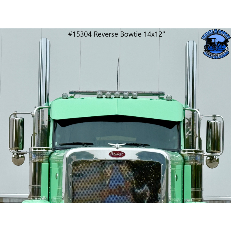 Peterbilt & Kenworth (No Drill) OEM Bracket Mount 2.1M Cab Visors (Choose Size) 589,567,579,t680,t880,W990