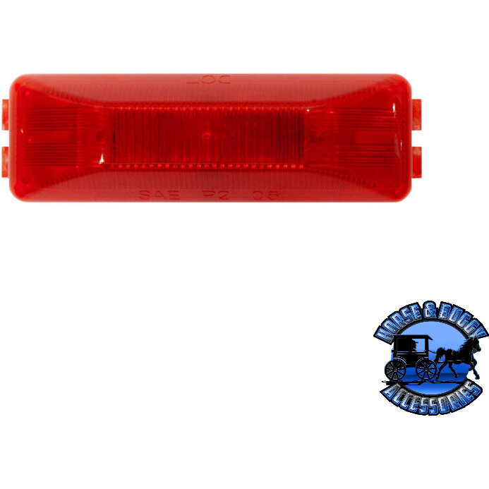 Firebrick 161R 4″X1.25″ Red LED Marker/ Clearance, P2, Rectangular