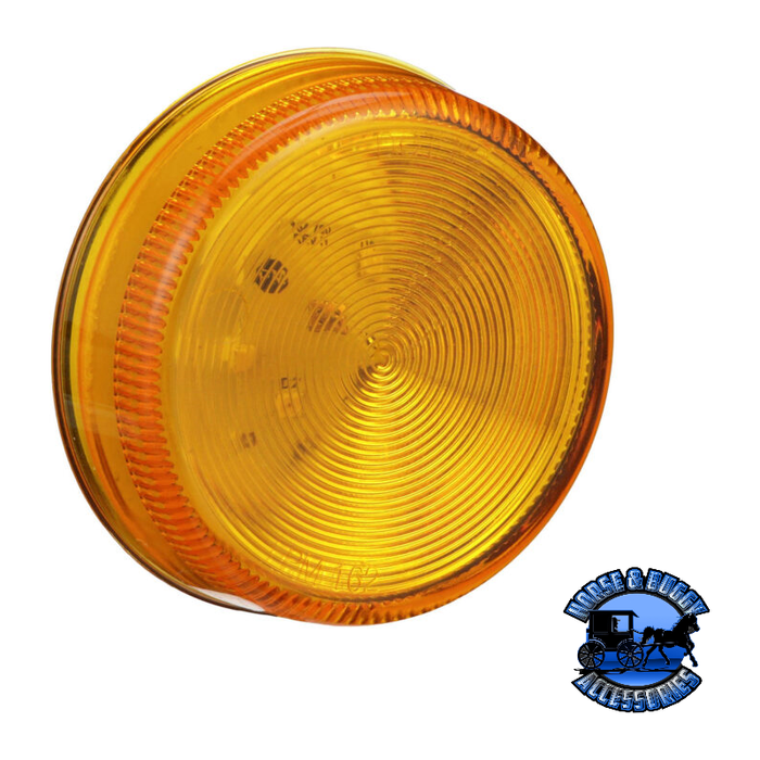 Dark Goldenrod 162A 2.5" Amber LED Marker/ Clearance, P2, Round