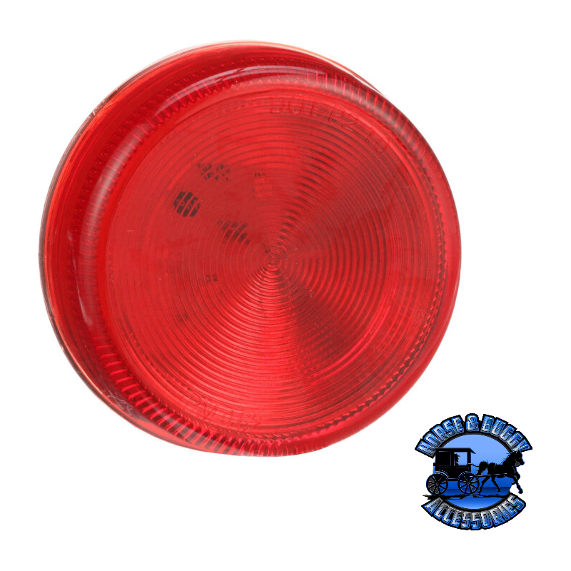 162R 2.5" Red LED Marker/ Clearance, P2, Round Firebrick