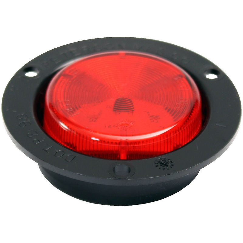 #M164FR  Red Flange Mount 2" Standard 2-Prong Plug