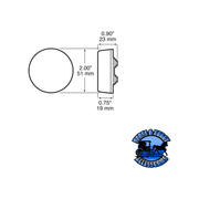 164A 2" Amber LED Marker/ Clearance, P2, Round Lavender